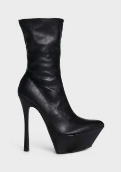 Public Desire Vegas Matte Heeled Boots