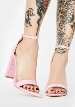 Buy 😉 Public Desire Pink Miao Block 👠 Heels ⭐ 6 Public Desire Pink Miao Block Heels
