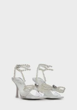 Public Desire Hope Bow Strappy Heels