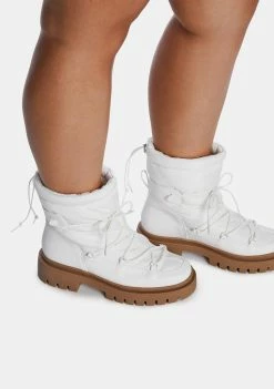 Public Desire Wide Fit Snowy Ankle Boots