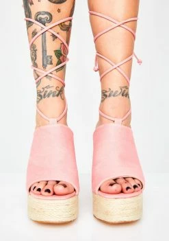 Discount β€οΈ Public Desire Imogen Lace Up π Heels β 6 Public Desire Imogen Lace Up Heels