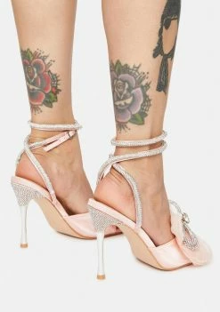 Public Desire Sugarcoat Diamante Bow Heels