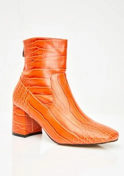 Public Desire Radio Crocodile Booties Boots & Booties