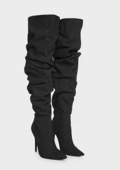 Public Desire Lariza Stiletto Over The Knee Boots Thigh High Boots