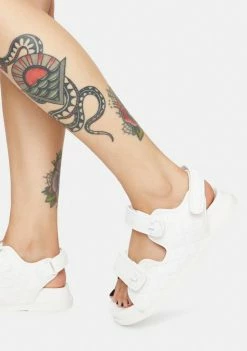 Public Desire Angel Carmen Quilted Flat Sandals