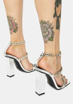 Public Desire Chrome Celebrity Heels