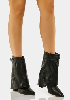 Public Desire Heeled Boots Black Fyre Ankle Boots