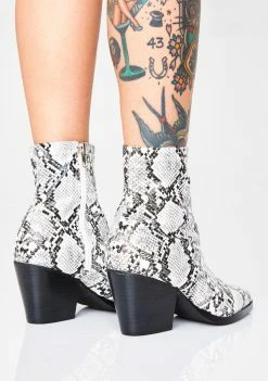 Public Desire Runnin' Wild Snake Boots Boots & Booties