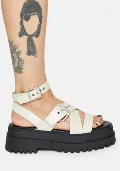 Discount ๐ Public Desire Boo Follow Strappy Buckle Platform ๐ฉด Sandals ๐ 6 Public Desire Boo Follow Strappy Buckle Platform Sandals