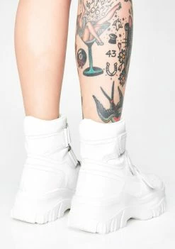 Public Desire Icy Bae Velcro Sneakers Platforms