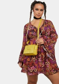 Public Desire Shoulder Bags Yellow The Gianna Crossbody Bag