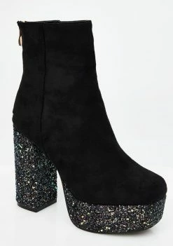 Brand new ✔️ Public Desire Dark Romance Glitter Platform Ankle 🥾 Boots 🥾 Boots & Booties ⭐ 8 Public Desire Dark Romance Glitter Platform Ankle Boots Boots & Booties
