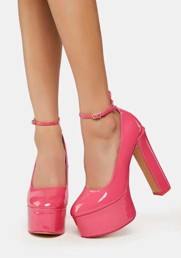 Promo 👏 Public Desire Pink Donatella Platform 👠 Heels ✨ 3 Public Desire Pink Donatella Platform Heels