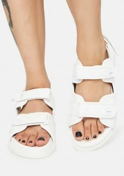 Public Desire Angel Carmen Quilted Flat Sandals