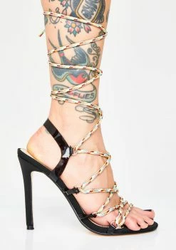 Public Desire Playa Lace Up Heels