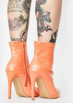 Public Desire Boots & Booties Orange Revive Ankle Boots