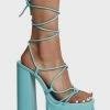 Public Desire Blue Glow Girl Block Heels