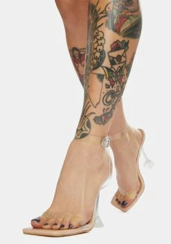 Public Desire Yasmyn Clear Acrylic Heels