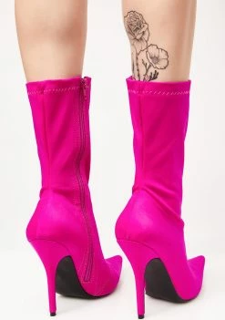 Public Desire Danger Sock Fit Ankle Boots Boots & Booties