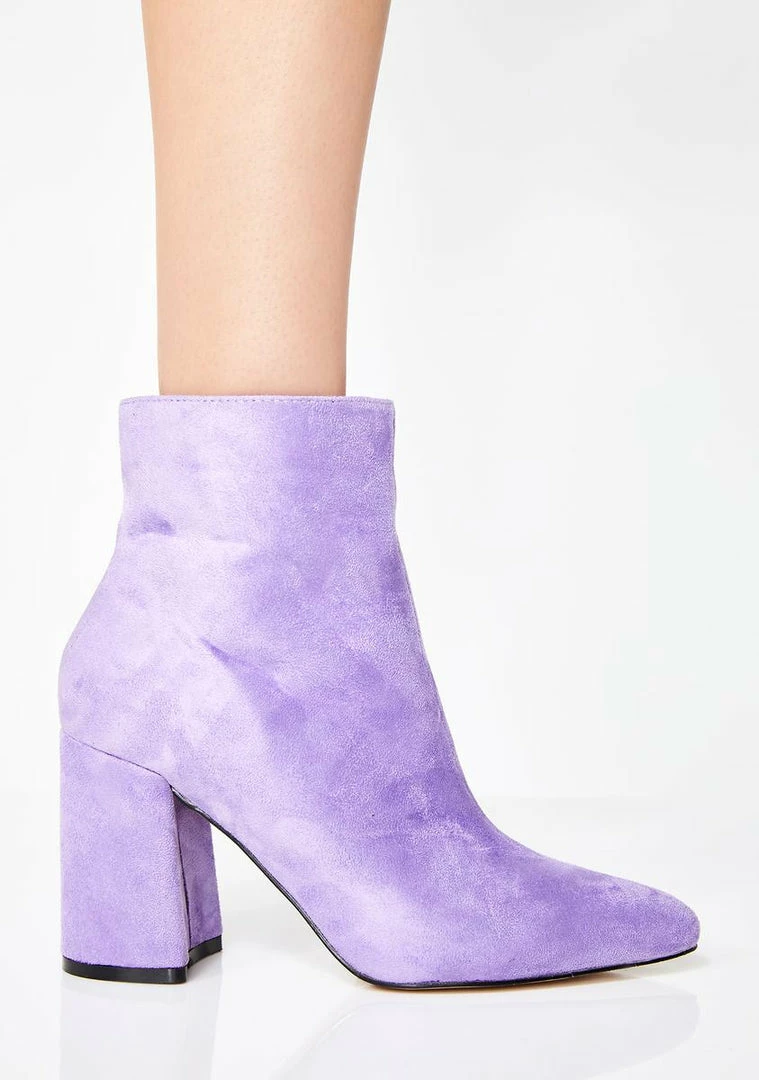 Deals 🎁 Public Desire Lilac Alpha Pointed Ankle 🥾 Boots 🥾 Boots & Booties 💯 1 Public Desire Lilac Alpha Pointed Ankle Boots Boots & Booties