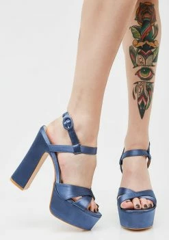 Public Desire Ocean Vamp Platform Heels Platforms