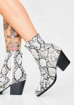 Public Desire Runnin' Wild Snake Boots Boots & Booties