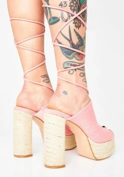 Discount β€οΈ Public Desire Imogen Lace Up π Heels β 7 Public Desire Imogen Lace Up Heels