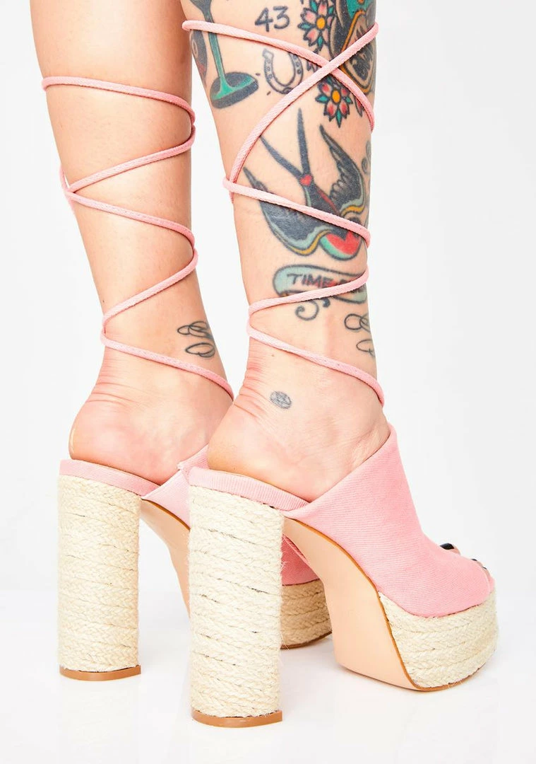 Discount β€οΈ Public Desire Imogen Lace Up π Heels β 4 Public Desire Imogen Lace Up Heels