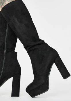 Public Desire Boots & Booties Become Long Suede Boots