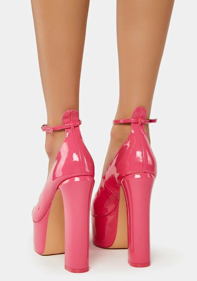 Promo 👏 Public Desire Pink Donatella Platform 👠 Heels ✨ 4 Public Desire Pink Donatella Platform Heels