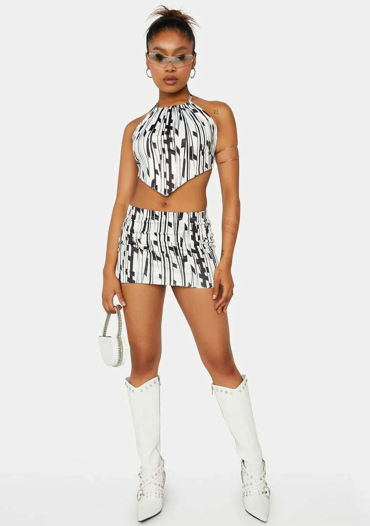 Budget โ Public Desire Geo Printed Micro Mini ๐ Skirt โญ 3 Public Desire Geo Printed Micro Mini Skirt