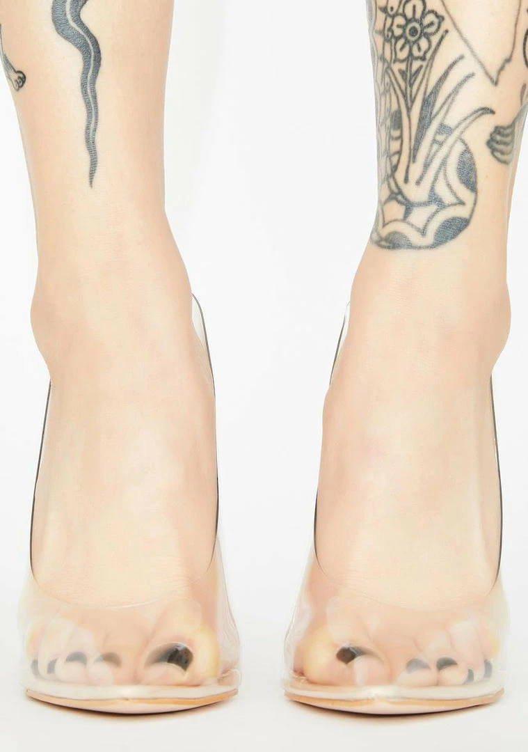Hot Sale β¨ Public Desire Alluring Clear π Heels π― 3 Public Desire Alluring Clear Heels