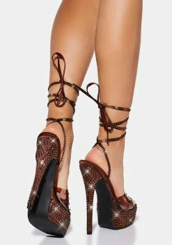 Public Desire Celeste Diamante Platform Heels Platforms