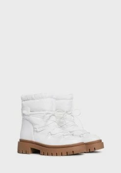 Public Desire Wide Fit Snowy Ankle Boots