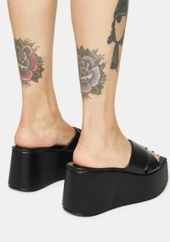 Public Desire Platforms Elevate Criss Cross Platform Sandals