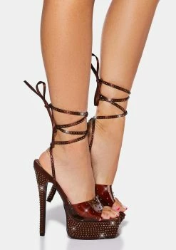 Public Desire Celeste Diamante Platform Heels Platforms
