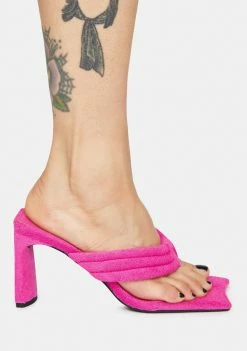 Public Desire Resort Thong Heeled Mules