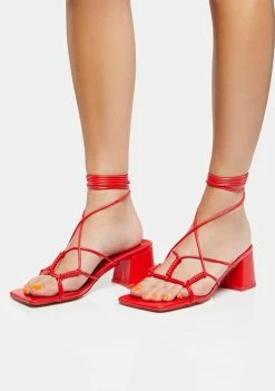 Public Desire Fanatic Block Heel Sandals