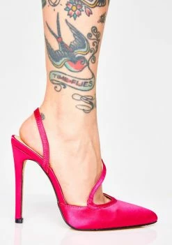 Public Desire Real Housewife Satin Heels