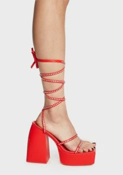Public Desire Helena Diamante Platform Heels