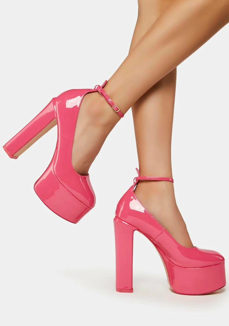 Promo 👏 Public Desire Pink Donatella Platform 👠 Heels ✨ 2 Public Desire Pink Donatella Platform Heels