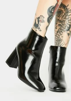 Public Desire Aimee Patent Ankle Boots Boots & Booties