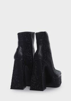 Public Desire Rumour Rhinestone Boots Heeled Boots