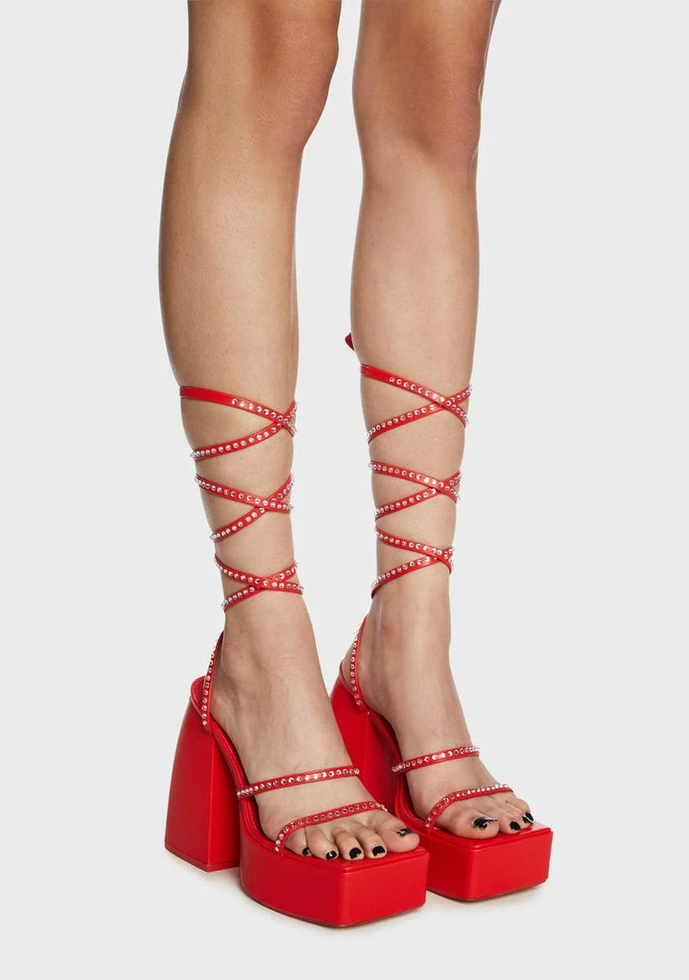 Best deal 🔥 Public Desire Helena Diamante Platform 👠 Heels ✨ 4 Public Desire Helena Diamante Platform Heels