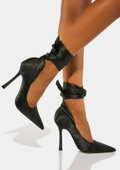 Public Desire Thames Pointed Heels Peep Toe Heels