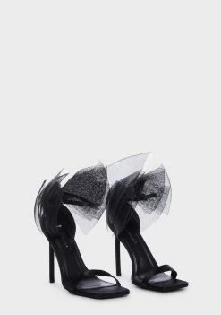 Best Sale 🔔 Public Desire Wide Fit Candi Bow 👠 Heels ✔️ 6 Public Desire Wide Fit Candi Bow Heels