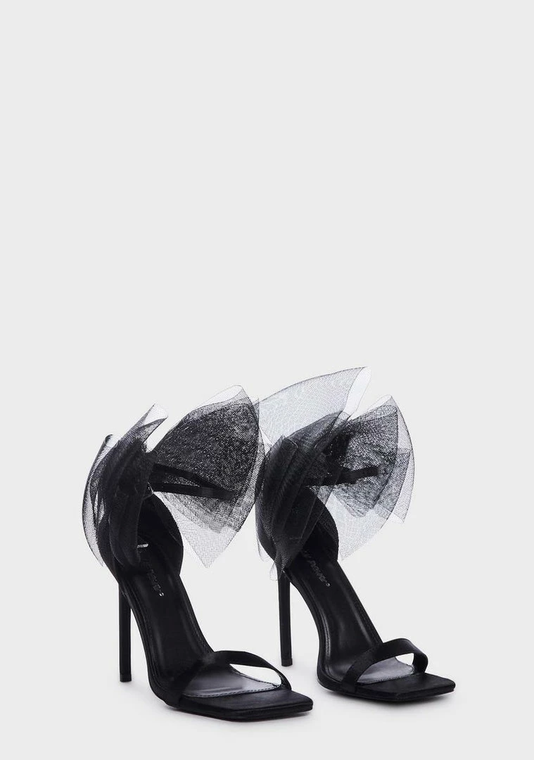 Best Sale 🔔 Public Desire Wide Fit Candi Bow 👠 Heels ✔️ 3 Public Desire Wide Fit Candi Bow Heels