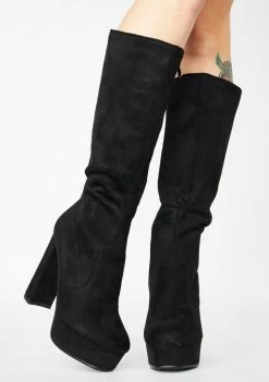 Public Desire Boots & Booties Become Long Suede Boots