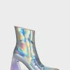 Public Desire Kenzie Holographic Heeled Boots
