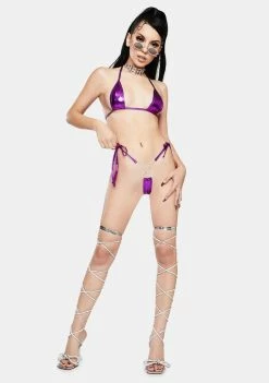 Public Desire Silver Queenie Lace Up Diamante Wrap Heels